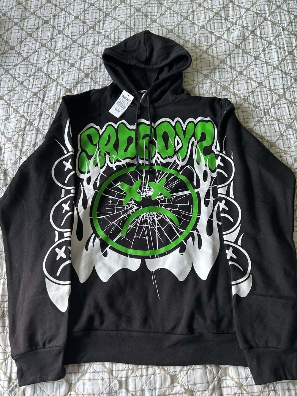 Sad Boyz Web Pullover Hoodie Black Size XL